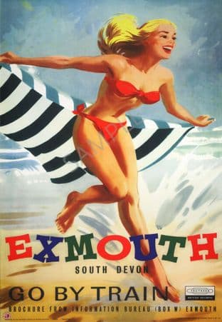 Exmouth Devon Girl Beach