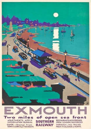 Exmouth Southern Railway Art Deco Prom Scene