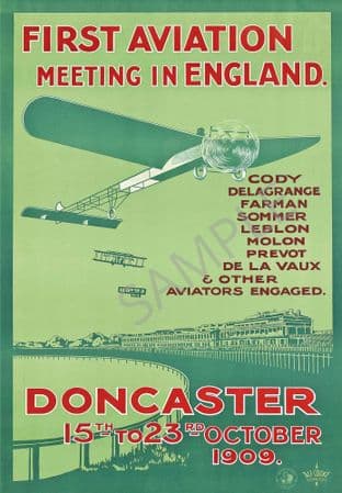 First aviation meeting England Doncaster 1909 Airshow