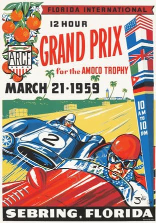 Florida Grand Prix Amaco trophy Sebring 1959