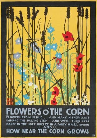 Flowers of the Corn Edward McKnight Kauffer London Transport