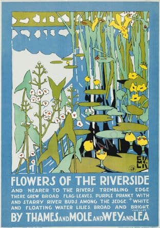 Flowers of the Riverside Edward McKnight Kauffer London Transport