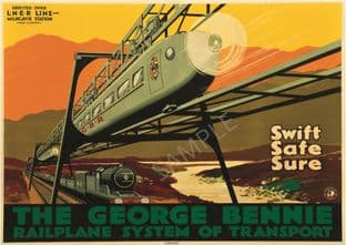 George Bennie Railplane Swift Safe Sure