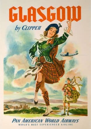 Glasgow by clipper Pan am