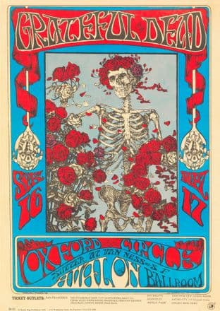Grateful Dead Concert Tour 1966 Oxford Circle Avalon Ballroom