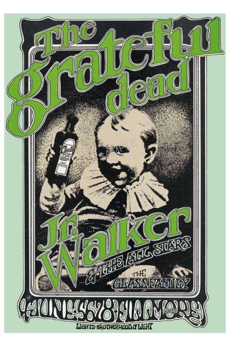 Grateful Dead Concert Tour Poster Cool Ade Advert