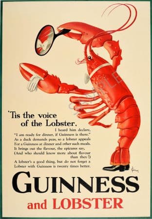 Guinness and Lobster in White Tie