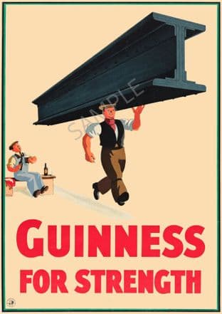 Guinness Beer Advert Girder