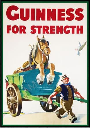 Guinness Beer Advert - Horse & cart