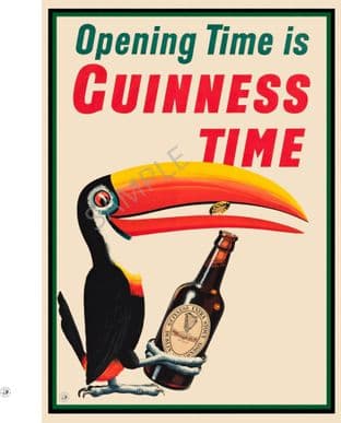 Guinness Beer Advert Opening time is Guinness time portrait