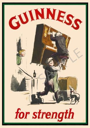 Guinness Beer Advert Piano Mover