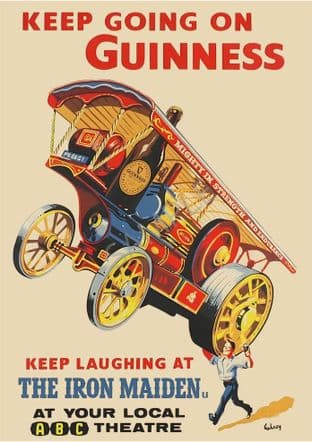 Guinness Keep on going Iron Maiden ABC Film Poster