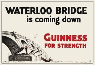 Guinness Waterloo Bridge 1930s Special Poster