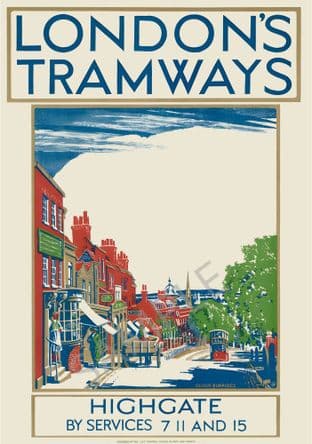 Highgate by London Tramways LCC Central School of Arts