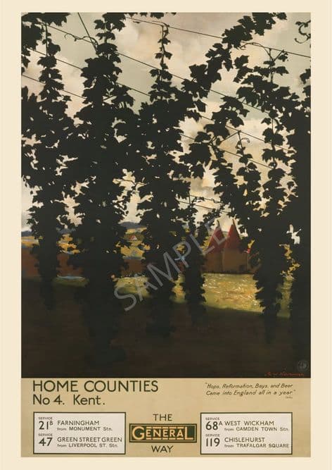 Home Counties No4 Kent Bus the General Way Hops