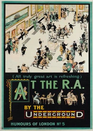 Humours of London Underground No.5 'At The R.A.'