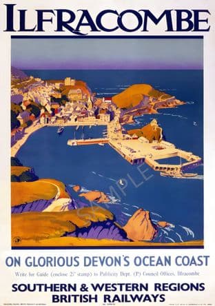 Ilfracombe Glorious Devon Southern & Western British Railways