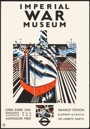 Imperial War Museum Ship with Dazzle Paint