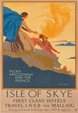 Isle of Skye Mallaig LNER Flora Macdonald and the Prince