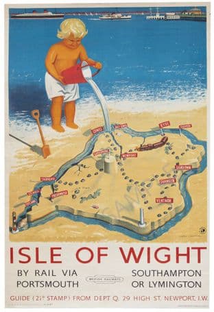Isle of Wight Sandcastle Map BR