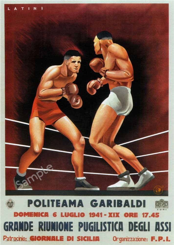 Italian Boxing Poster