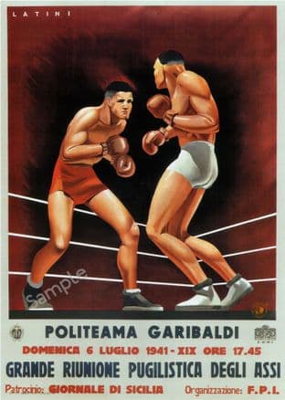 Italian Boxing Poster