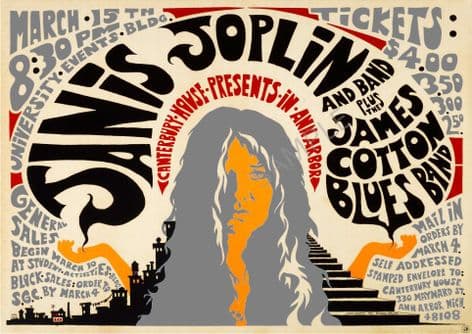 Janis Joplin & James Cotton Blues Band 1969 Canterbury House Ann Arbor