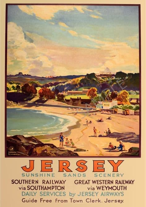 Jersey Sunshine, Sands & Scenery Southern railway GWR