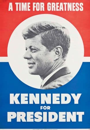 JFK Kennedy for President Election Poster