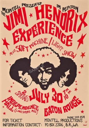 Jimi Hendrix Baton Rouge