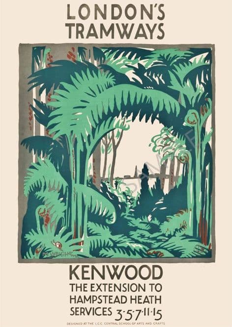Kenwood The Extension to Hampstead Heath London Tramways