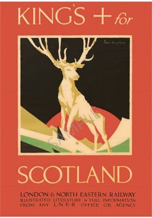 Kings + Scotland Stag LNER Kings Cross