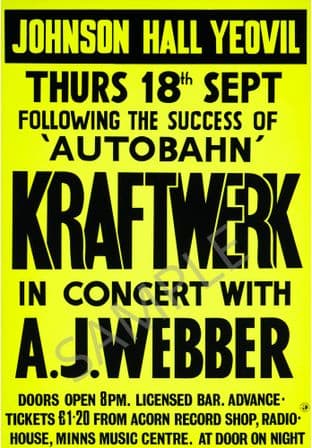 Kraftwerk in concert Yeovil 1975
