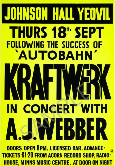 Kraftwerk in concert Yeovil 1975