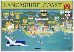 Lancashire Coast Map British Railway