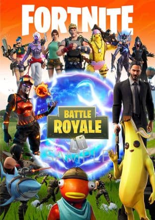 Large FORTNITE GAME POSTER Orange A2