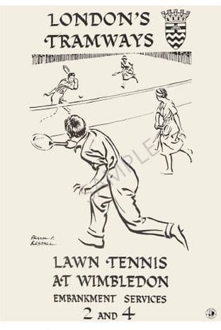 Lawn Tennis At Wimbledon London Tramways