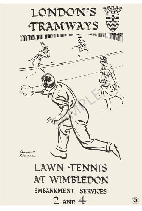 Lawn Tennis At Wimbledon London Tramways
