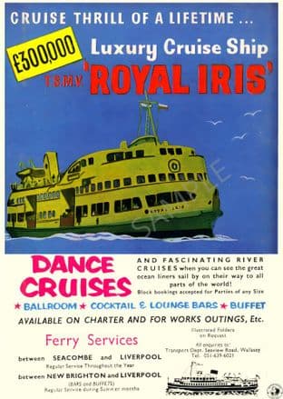 Liverpool ferry Royal Iris dance cruises Seacombe New Brighton