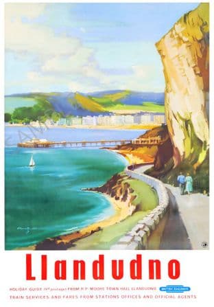 LLandudno Pier & Coastal Path British Rail Wales