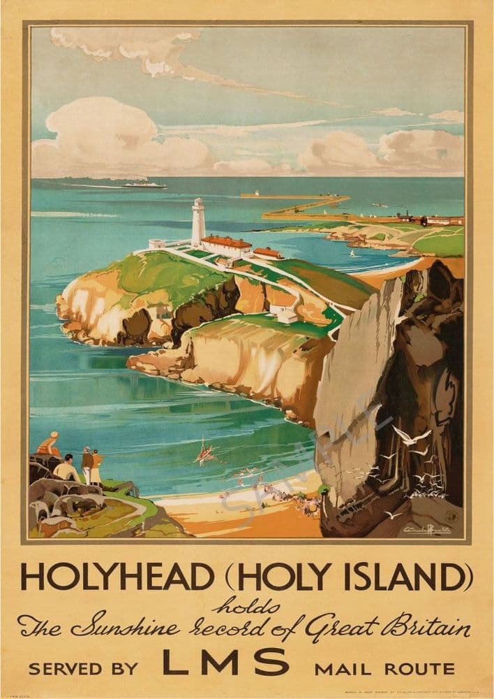 LMS Holyhead Holy Island sunshine record