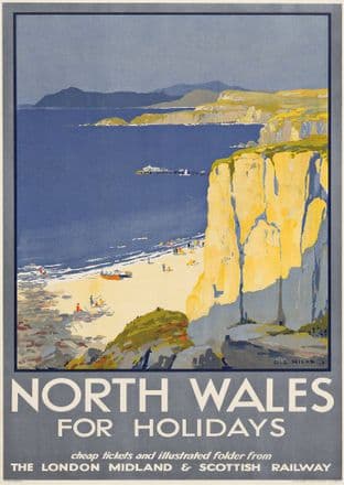 LMS North Wales For Holidays 1930's