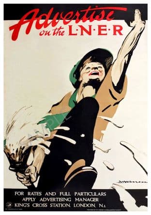LNER ADVERTISE HERE Poster