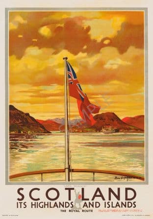 Loch Scavaig Scotland Highlands & Islands Red Ensign