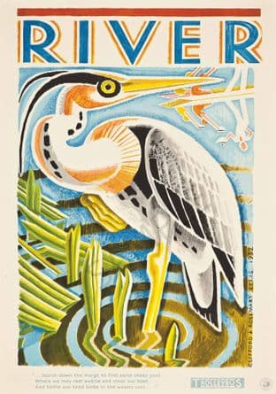 London Transport Travel Poster - RIVER Heron