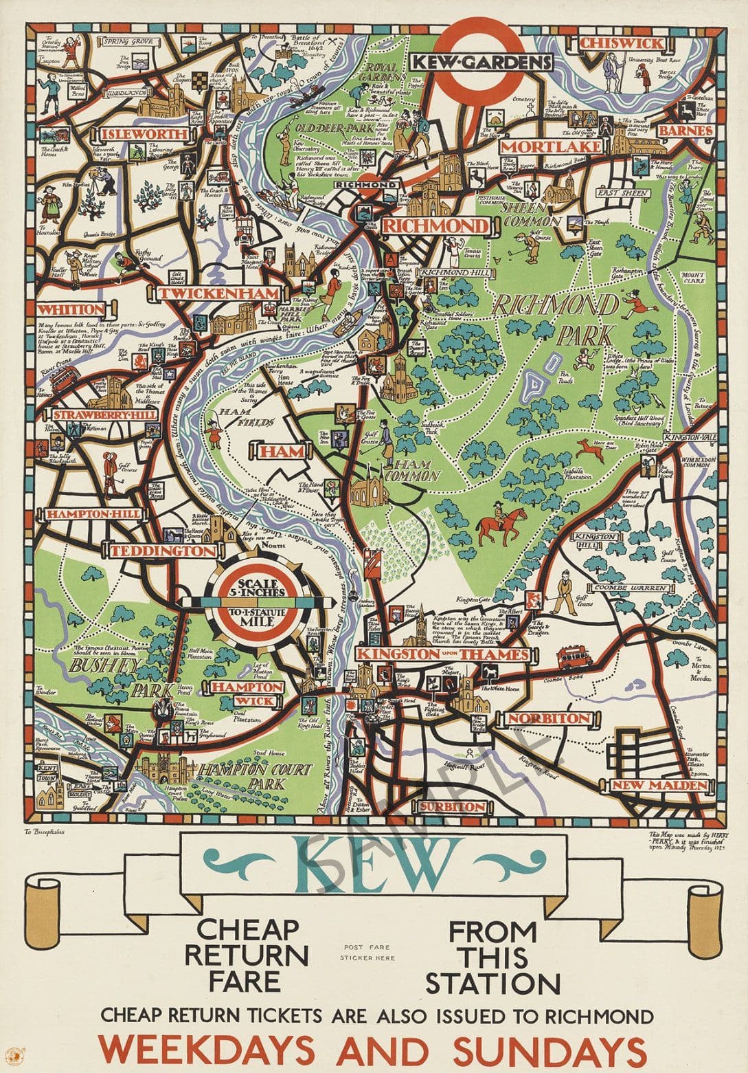 Kew Train Line London Underground Rail Line Map South Kew