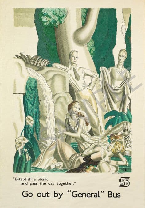 LPTB Go by General Bus   'Picnic' ART DECO