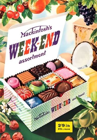 Mackintosh Week End Assortment Chocolates Advert