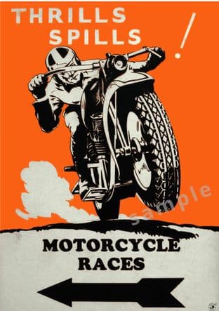 Motorcycle Racing Poster