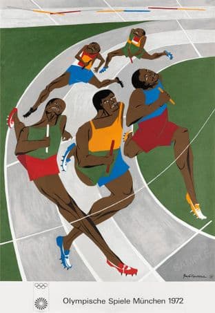 Munich Olympic Games 1972 Germany Relay Race Runners